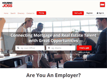 Tablet Screenshot of housingjobs.com